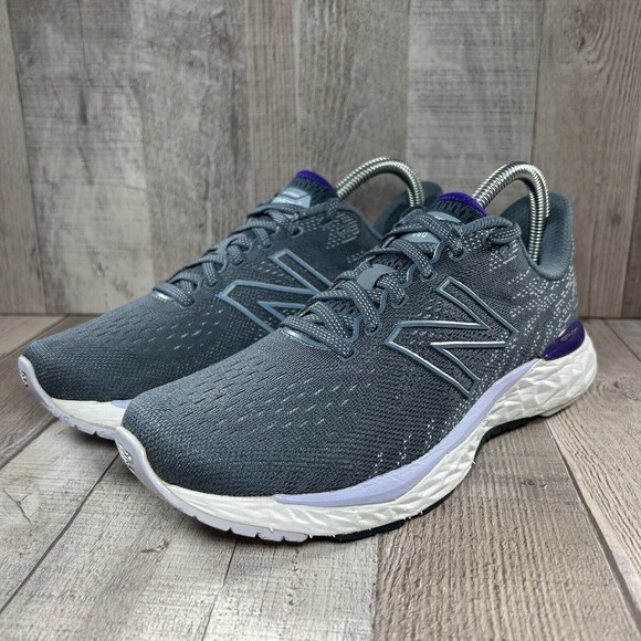 New Balance Fresh Foam 880V11 Women's Running Shoes Gray Purple Size 9 B W880D11 - Picture 1 of 15